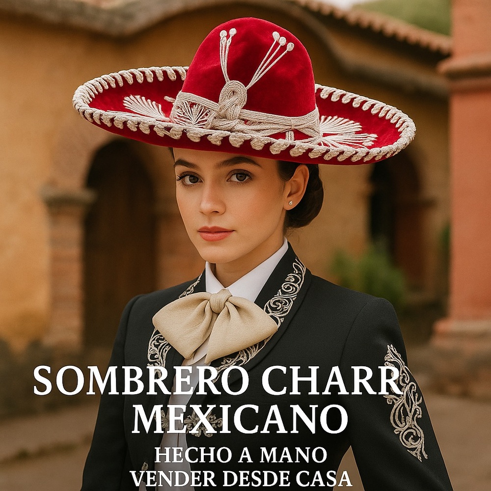 Red Mexican Charro Hat